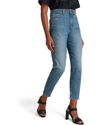 G-Star RAW - Janeh Ultra High Waist Mom Ankle Straight Jeans - Lyst