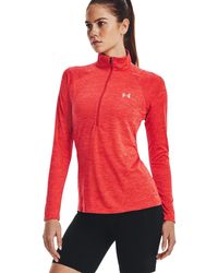 Under Armour - S Tech Twist 1/2 Zip Extra Large Red - Lyst