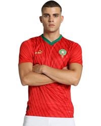PUMA - S Morocco Home Shirt 2023 Red L - Lyst