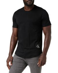 Calvin Klein - Badge Turn Up Sleeve Shirt - Lyst