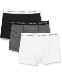 Calvin Klein - Boxer Uomo Confezione da 3 Low Rise Trunks Cotone Elasticizzato - Lyst