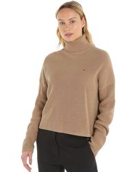 Tommy Hilfiger - Pull Cardigan Funnel-Neck Col Roulé - Lyst