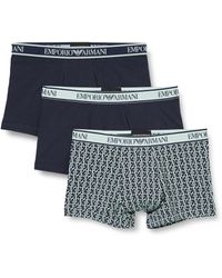 Emporio Armani - Stretch Cotton Core Logoband 3-pack Trunk - Lyst