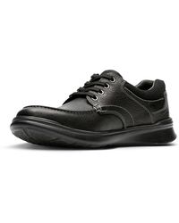 Clarks - Cotrell Edge S Casual Shoes 8.5 Black Oily Leather - Lyst