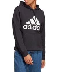 adidas - Female Adult Essentials Big Logo Regular French Terry Hoodie Sweatshirt - Lyst