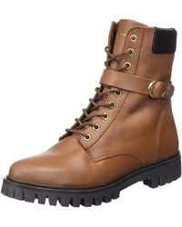 Tommy Hilfiger - Low Boot Buckle Lace Up Ankle Boots - Lyst