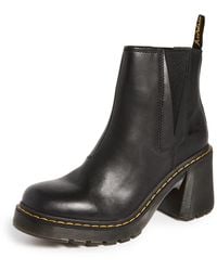 Dr. Martens - Spence Leather Flared Heel Chelsea Boots - Lyst