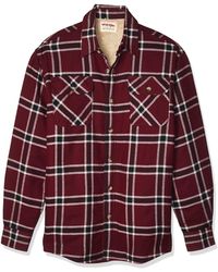 wrangler men's sherpa lined flannel