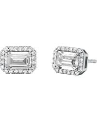 Michael Kors - Orecchini A Lobo donna Premium in Argento 925 - Cristalli - Lyst