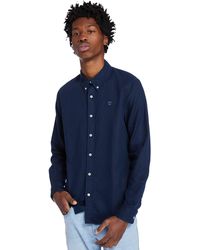 Timberland - Tfo Ls Lovell Cot/lin Solid Shirt - Lyst