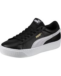 PUMA - Donna Vikky Platform L Scarpe Sportive Nero - Lyst
