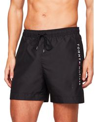 Tommy Hilfiger - Bañador Original De Medio Largo Con Cordón - Lyst