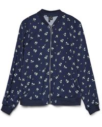 Vero Moda - Blouson Schalkragen Langarm Elegant VMCOCO L/S BOMBER AOP GA WVN NOOS - Lyst