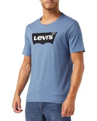 Levi's - Graphic Crewneck Tee T-shirt Sunset Blue - Lyst