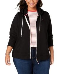 Tommy Hilfiger - Women's French Terry Zip Hoodie - Solid. - Lyst
