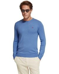 Scotch & Soda - Essential Ecovero Pullover Crewneck Sweater - Lyst