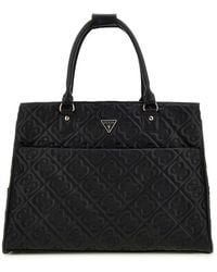 Guess - Sac de voyage pour ordinateur portable Adelasia Shopper Tote Black noir - Lyst