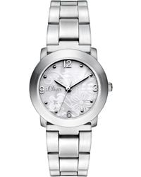S.oliver - Armbanduhr XS Analog Quarz Edelstahl SO-2792-MQ - Lyst