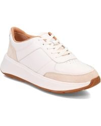 Fitflop - F-mode Leather/suede Flatform Sneakers - Lyst