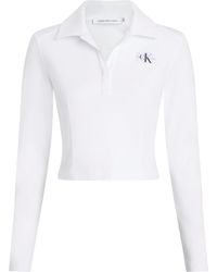 Calvin Klein - Poloshirt Langarm Milano Regular Top Polo-Kragen - Lyst