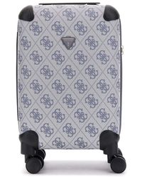 Guess - Trolley 18 In 8-wheeler Slate Logo Blauwgrijs 53cm - Lyst