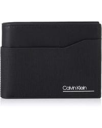 Calvin Klein Worked 5cc Coin Geldbörse - Schwarz