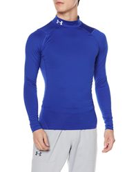Under Armour - S Gear Compression Mock Top Royal Blue/white 3xl - Lyst