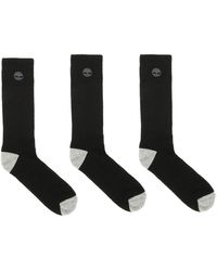 timberland black socks