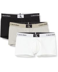 Calvin Klein - Boxer Uomo Confezione da 3 Low Rise Trunks Elasticizzati - Lyst