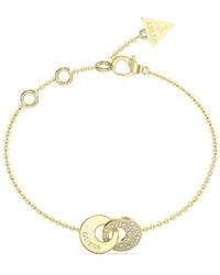 Guess - Bracciale Blooming Summer in acciaio dorato - Lyst