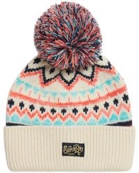 Superdry - Pattern Beanie One Size - Lyst