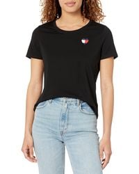 Tommy Hilfiger - Womens Crew Neck Logo Tee T Shirt - Lyst