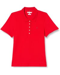 Tommy Hilfiger - Polo ches Courtes 1985 Slim Pique Slim - Lyst