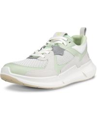 Ecco - Low Sneaker Biom 2.2 W Weiß-Grün Leder-Textil-Mix - Lyst