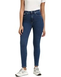 Calvin Klein - High Rise Super Skinny Ankle J20j224037 Skinny - Lyst