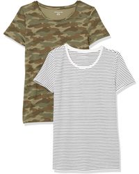 Amazon Essentials - T- Shirt Col Rond à ches Courtes Coupe Classique - Lyst