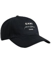 GANT - Logo Script Cotton Twill Cap Baseball - Lyst