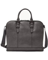 Fossil Dillon Pilot Bag Grey Leather For Mbg9583109