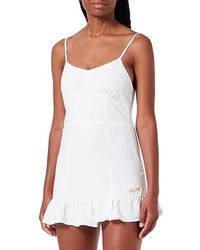 Superdry - Vintage Cami Mini Dress W8011313A Optic 12 Mujer - Lyst