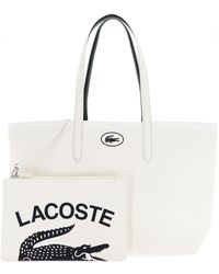 Lacoste - Anna Seasonal Shopping Bag Croco Emboss - Lyst