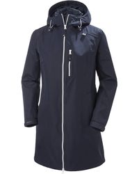 Helly Hansen - Long Belfast Lightweight Waterproof Windproof Breathable Raincoat Jacket With Hood - Lyst