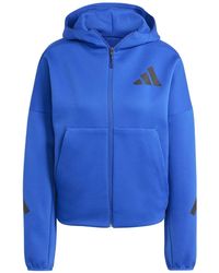 adidas - S Z.n.e. Full Zip Hoodie Team Royal Blue L - Lyst