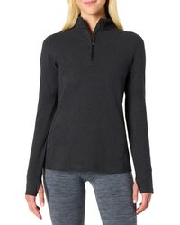 Amazon Essentials - Camiseta Deportiva Suave de Alto Rendimiento de ga Larga con Cremallera de un Cuarto Mujer - Lyst