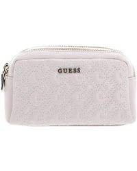 Guess - Double Zip Case Light Pink - Lyst