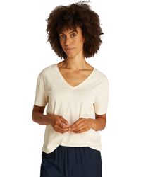Tommy Hilfiger - Slub Crop V-nk Ss Ww0ww43901 - Lyst