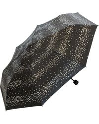 Esprit - Super Mini Regenschirm Taschenschirm Milky Way mit silbernen metallic Sternen - Lyst