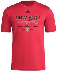 adidas - New York Red Bulls Vintage World Pre-game Short Sleeve T-shirt - Lyst