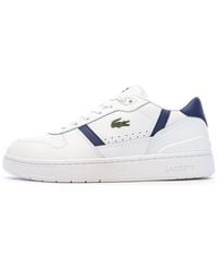 Lacoste - Sneakers Bianco/Blu Uomo T-Clip Set 224 - Lyst