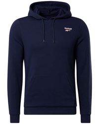 Reebok - Identity French Terry Logo Pullover Hoodie Voor - Lyst