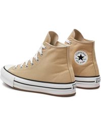 Converse - Chuck Taylor all Star Lift Sneaker Beige da Donna A06344C - Lyst